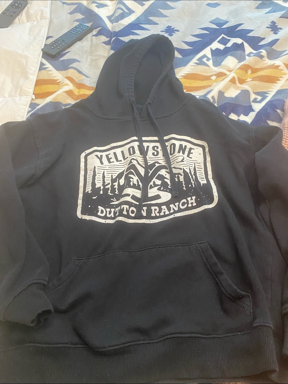 Dutton Ranch Yellowstone Graphic Hoodie - Black